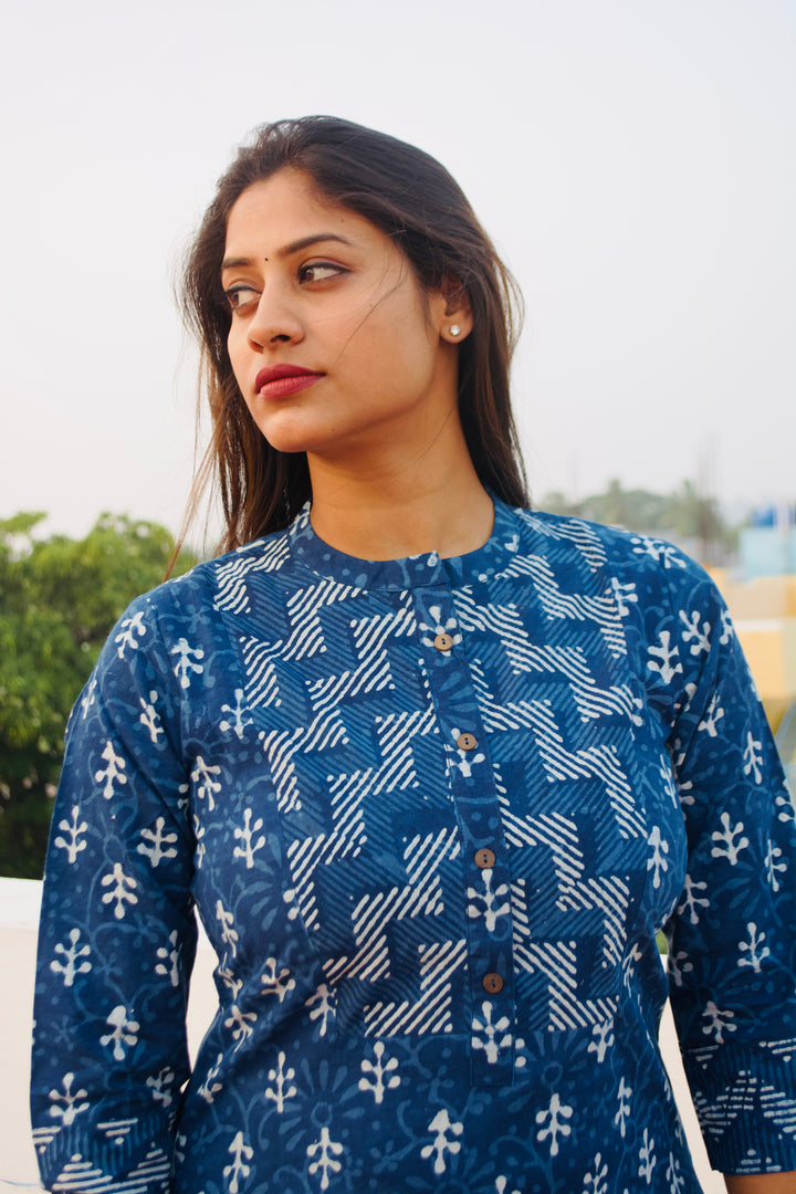 BLOCK PRINTED KURTA SET1