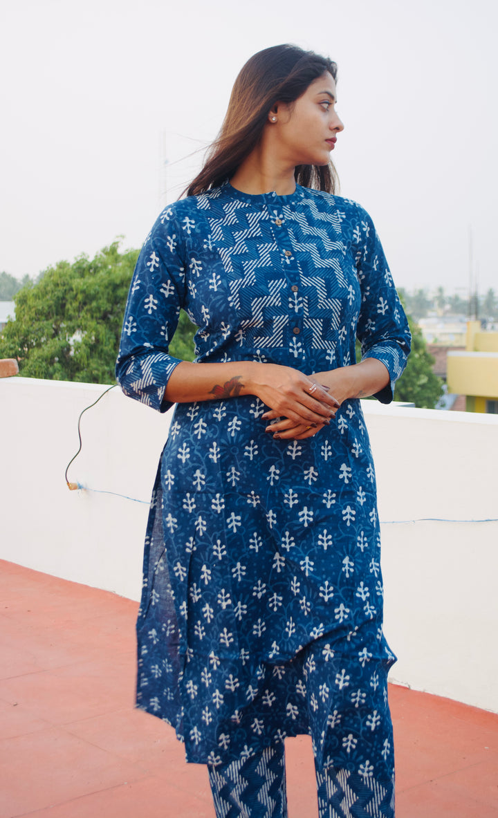 BLOCK PRINTED KURTA SET2