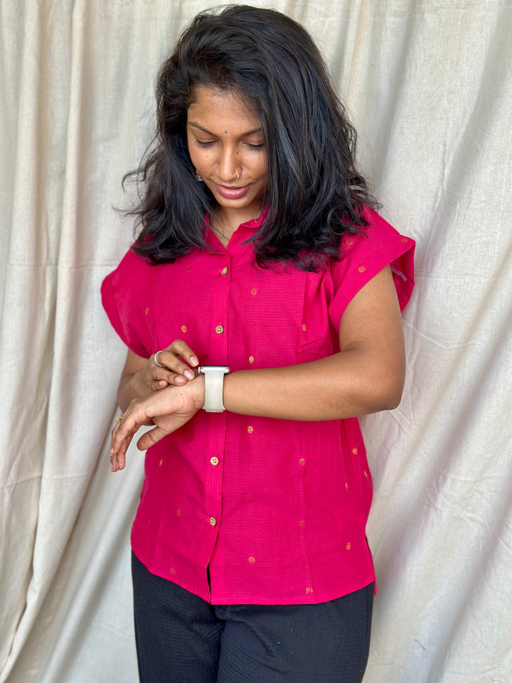 FUCHSIA PINK SHIRT1