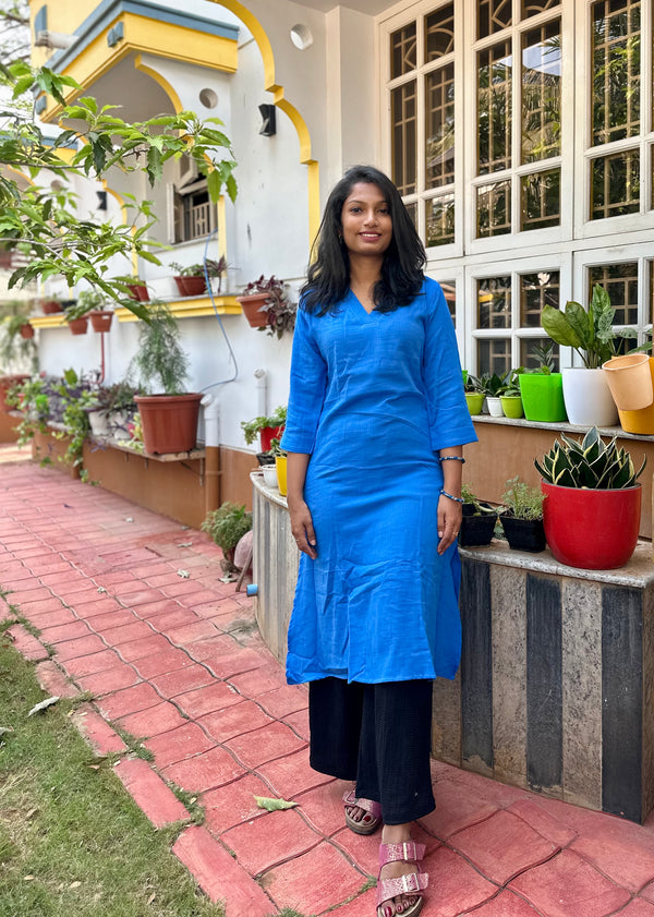 GAUZE COTTON FUSED FABRIC KURTA