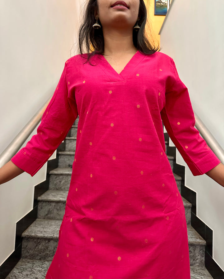 HOT PINK KURTA