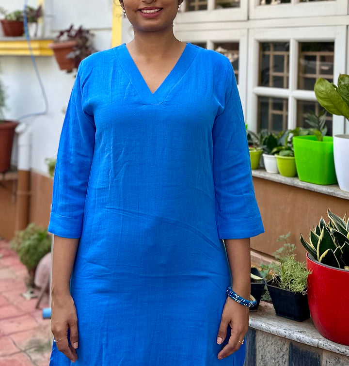 PEPSI BLUE KURTA- COTTON