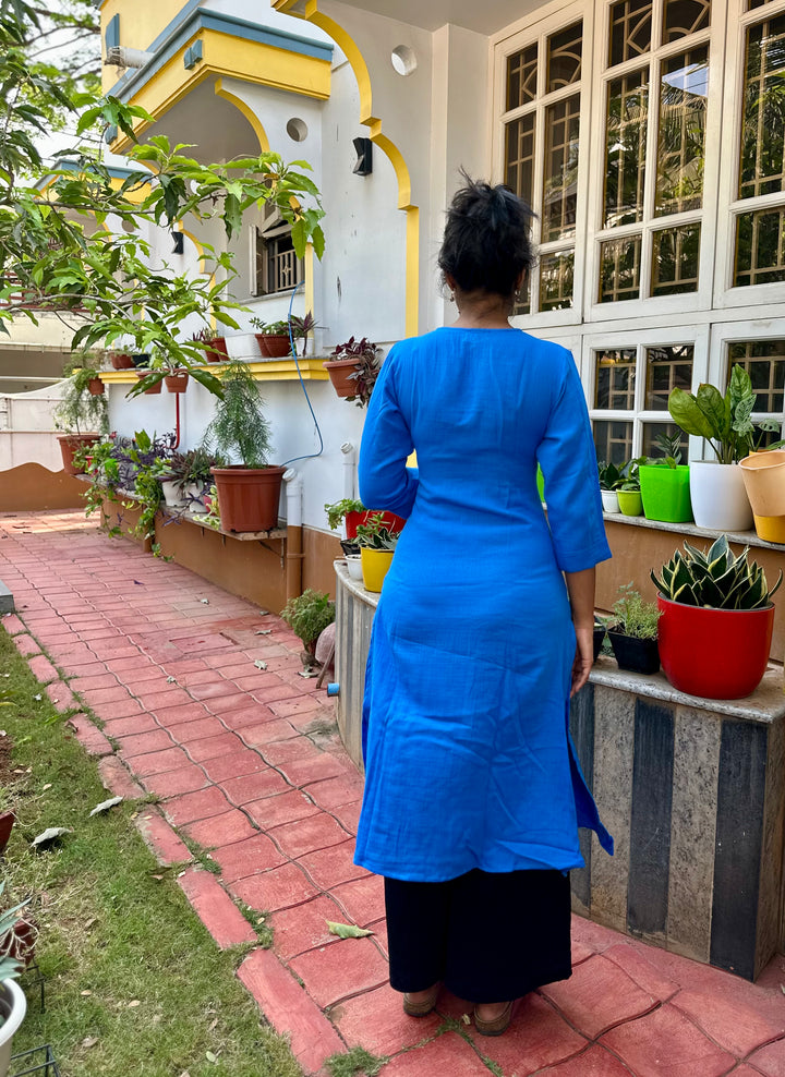 PEPSI BLUE KURTA- COTTON1